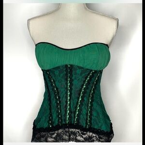 Green & Black Corset